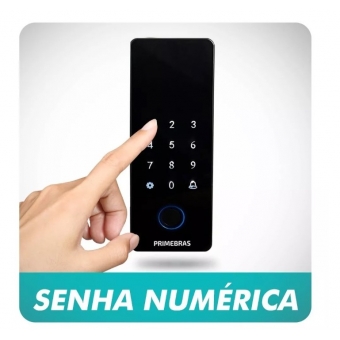 Fechadura Digital Biométrica Para Porta De Vidro Primebras