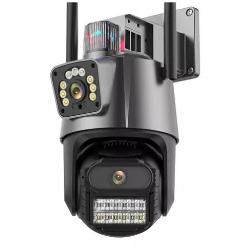 Camera JGL P11 Wifi Segurança 6 mp 4k Lente Dupla Zoom Vigilância Cor Preto