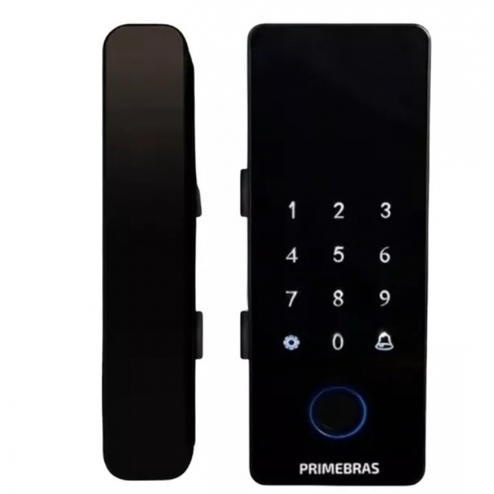 Fechadura Digital Biométrica Para Porta De Vidro Primebras